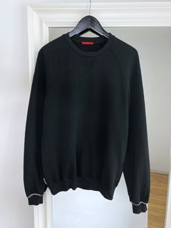 Prada Milano Sweatshirt Size S Big Logo Gray