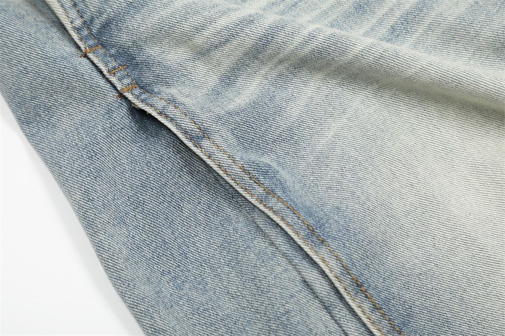 Japanese Brand × Jean Men's loose punk washed gradient ripple jeans Size US 32 / EU 48 - 6 Thumbnail