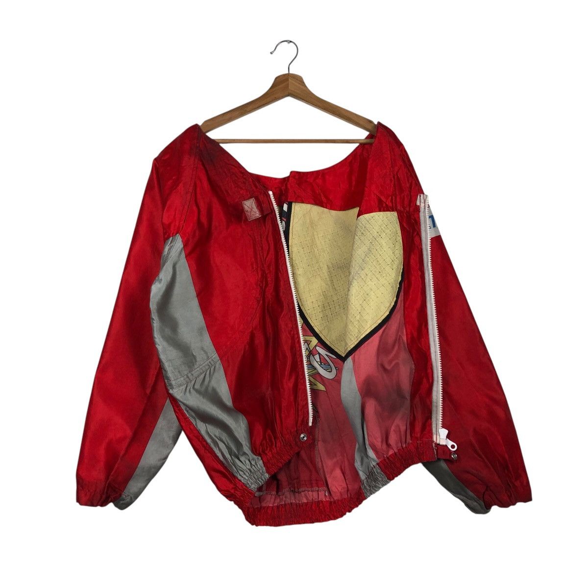 Japanese Brand × Vintage 📌Vintage Bomber Jacket Boat Race Big Logo Rich Red Size US M / EU 48-50 / 2 - 13 Thumbnail