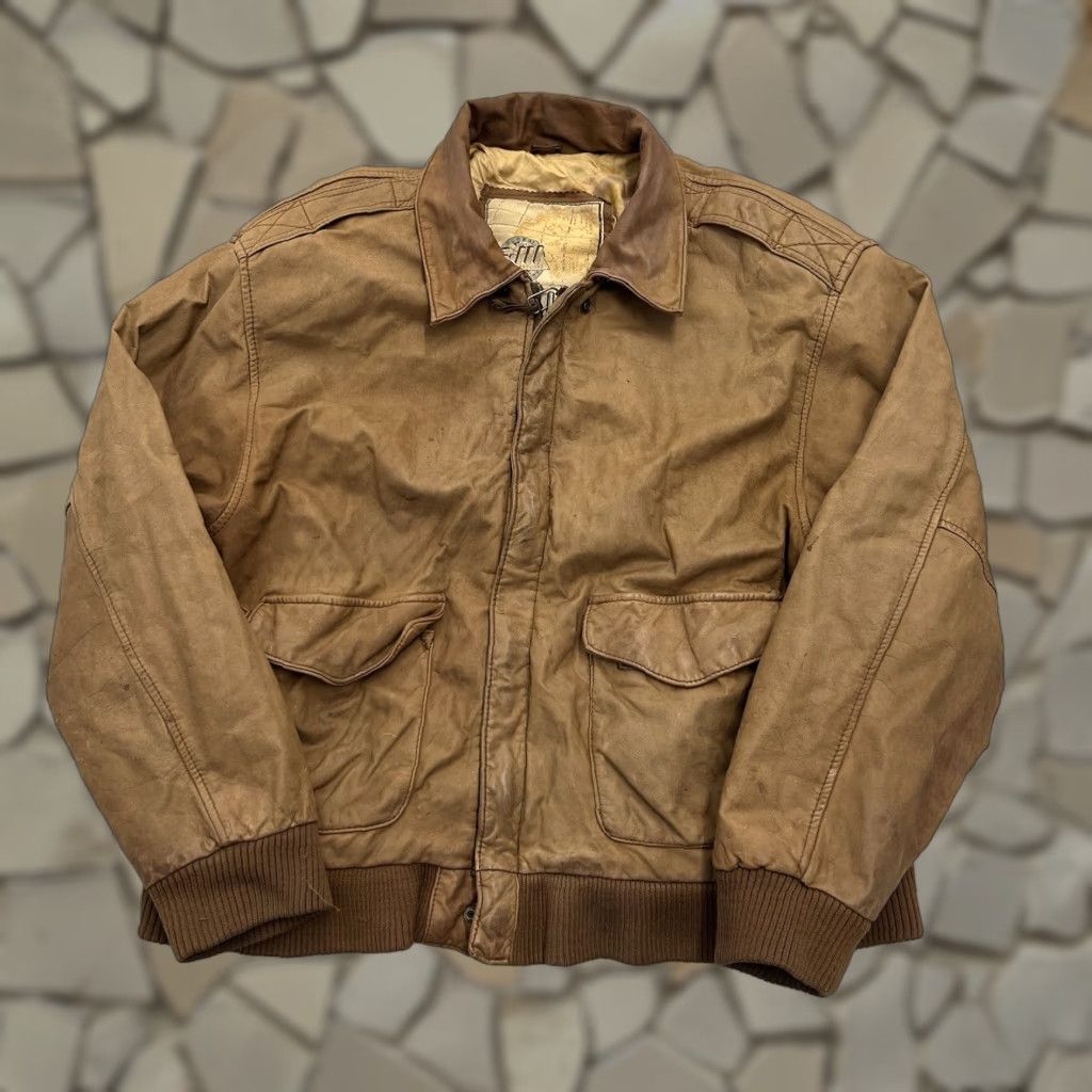 G-III GLOBAL IDENTITY ジャケット L/G Global Identity G-III Leather Jacket- Size Men's M- Brown