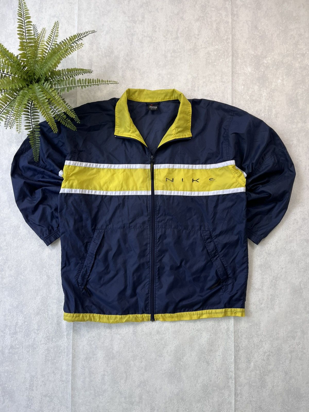 Nike × Vintage 90’s NIKE RETRO Y2K SWOOSH LOGO SPELLOUT NYLON TRACK JACKET Size US M / EU 48-50 / 2 - 1 Thumbnail