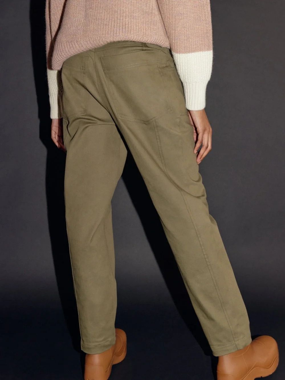 Other eve gravel JOY pants olive green high waist straight cut Size 30" / US 8 / IT 44 - 2 Thumbnail