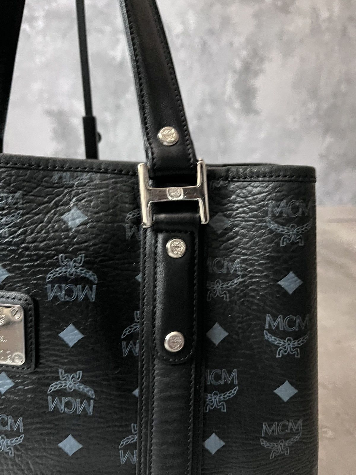 MCM MCM Anya Visetos Flat Shopper Bag Tote Size ONE SIZE - 7 Thumbnail