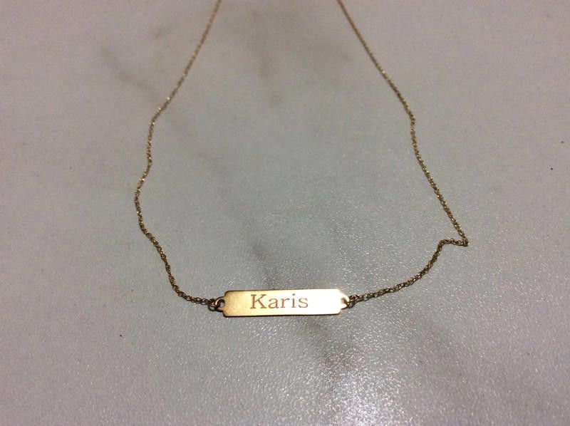 Designer KeepSafe necklace 9Ct gold Personalised see pictures Size ONE SIZE - 2 Thumbnail