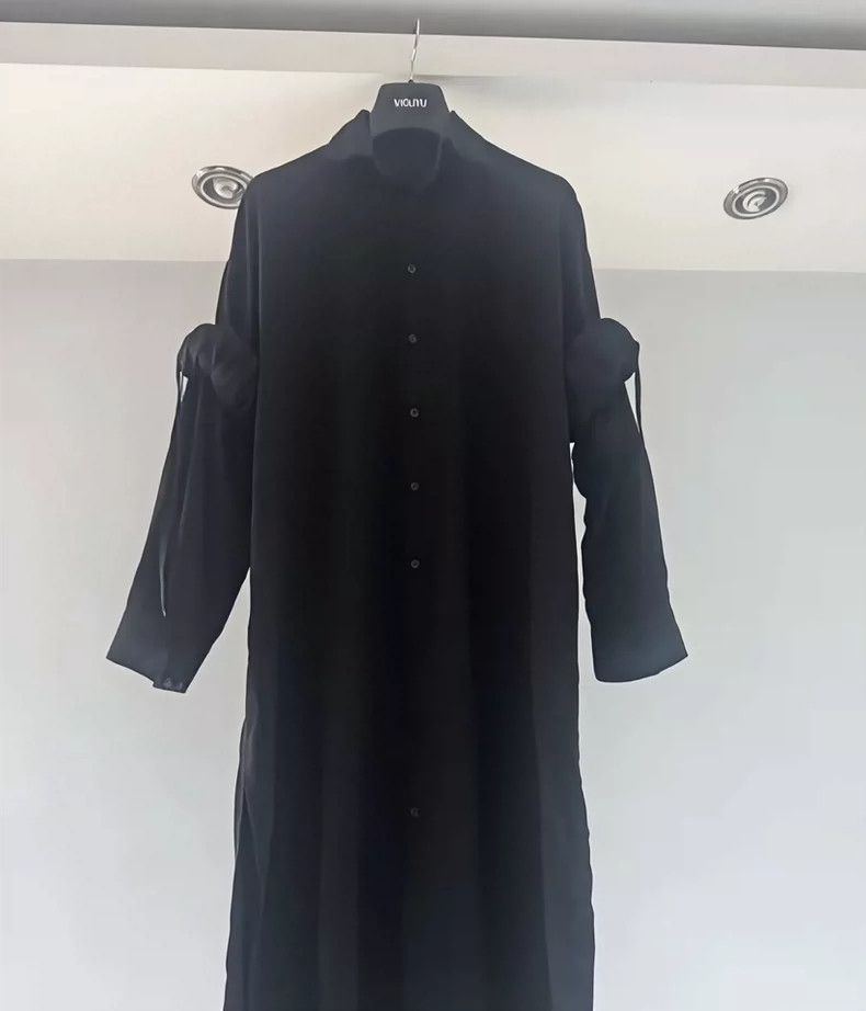 Yohji Yamamoto Yohji Yamamoto Triacetate Double Sleeve Strap Shirt Size US M / EU 48-50 / 2 - 1 Thumbnail