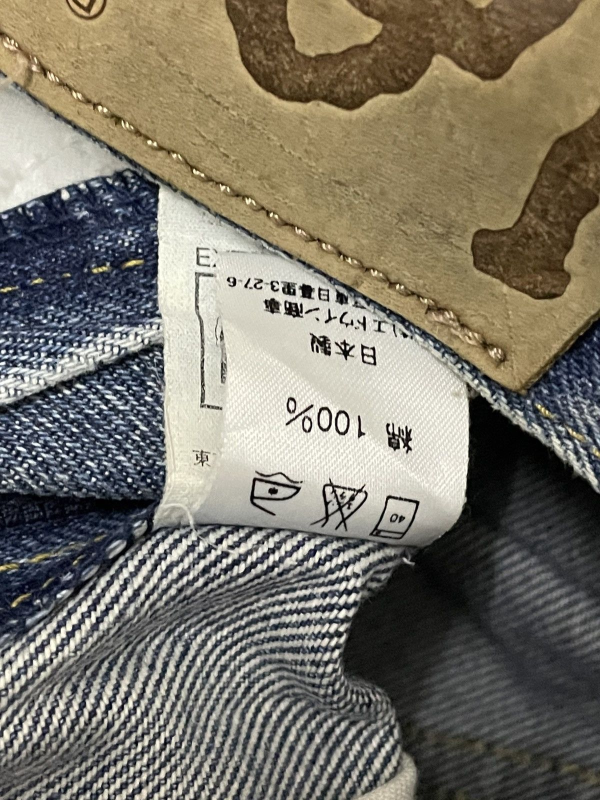 Designer × Lee × Vintage Vintage 1990s Designer Lee Raw Blue Denim Vintage Style Size US 27 - 18 Thumbnail