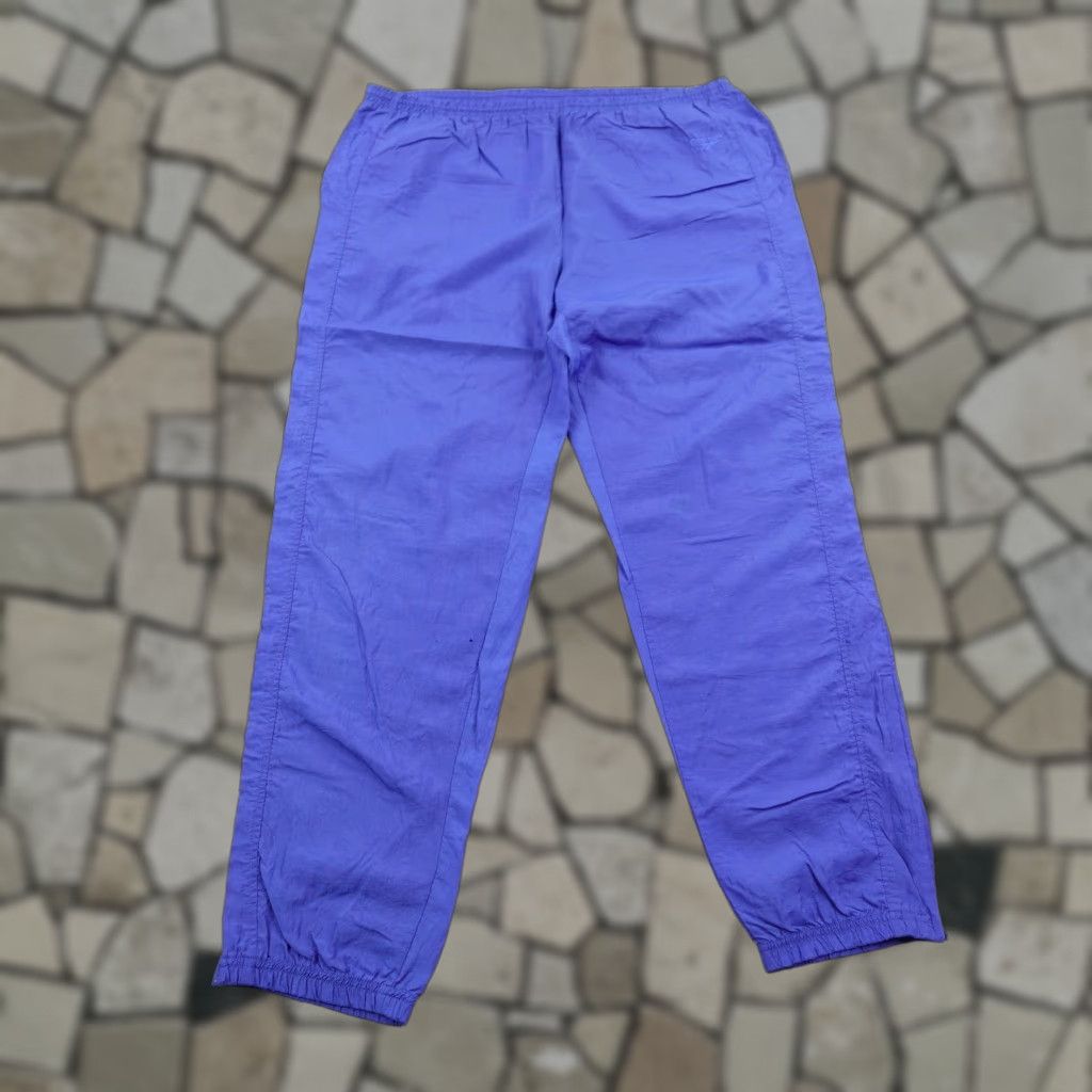 Reebok VINTAGE Reebok Pants Mens XL Track Windbreaker Ankle Zip 90s Blue UK/US Shaft 40in Waist Mens Size US 36 / EU 52 - 1 Thumbnail