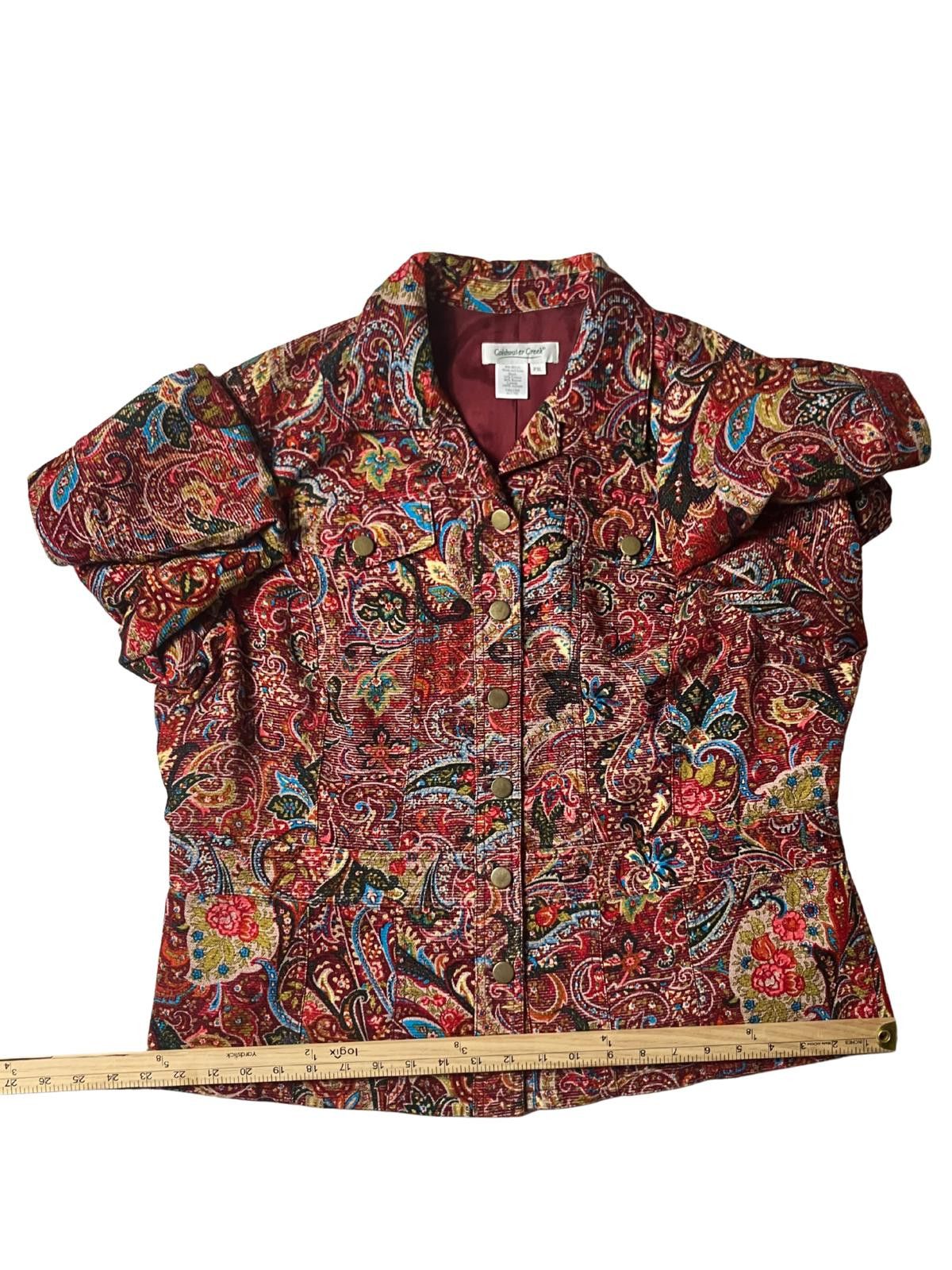 Coldwater Creek Coldwater Creek 2-Piece Paisley Jacket & Skirt Set PXL Size M / US 6-8 / IT 42-44 - 8 Thumbnail