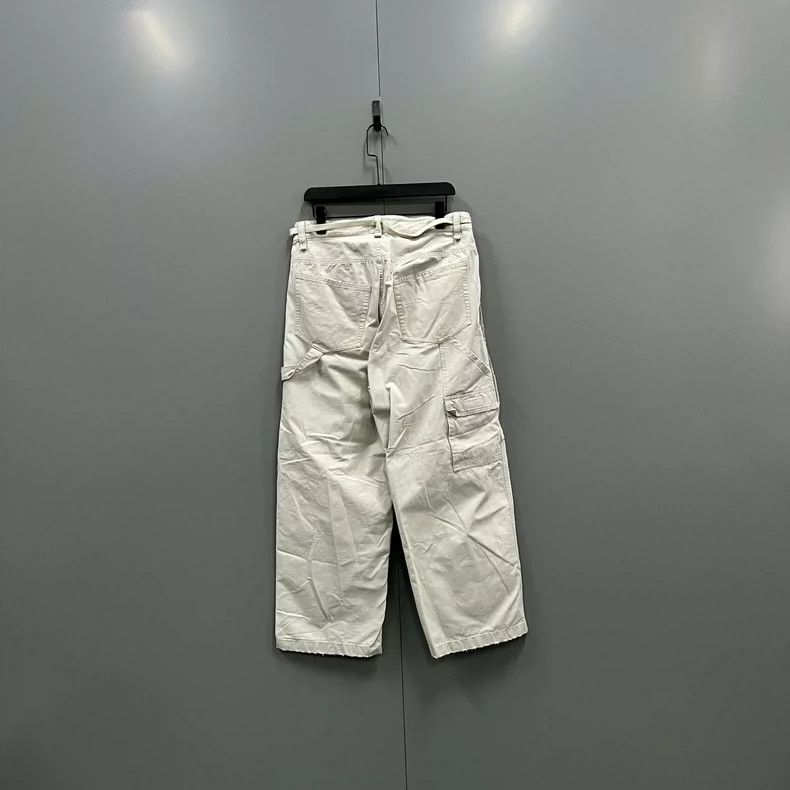 Balenciaga Balenciaga size XS Beige drawstring cargo wide-leg pants Size US 27 - 2 Thumbnail