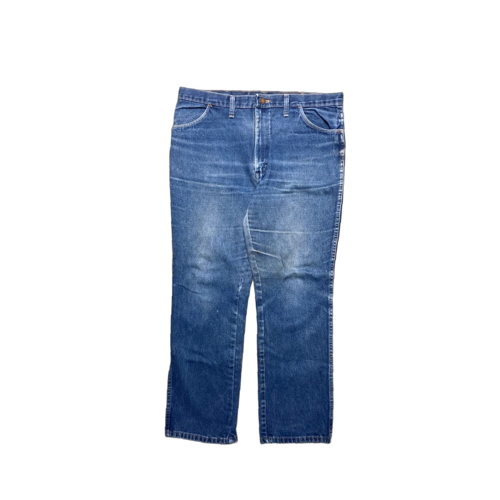 Denime VINTAGE Rustler Jeans Men 37x30 Blue Denim Straight USA 80s Talon Jeans Straight Leg Inseam 30 Inseam 30 Mens Blue Size US 37 - 1 Thumbnail