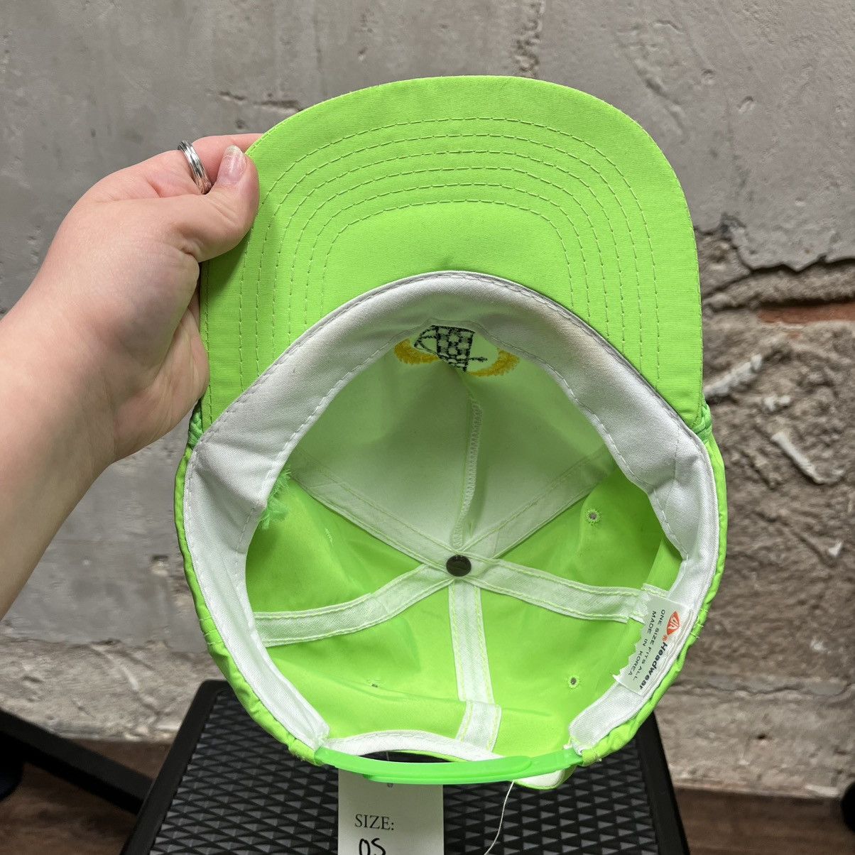 Vintage Vintage 1998 National Championship Air Races Neon Green Hat Size ONE SIZE - 5 Thumbnail