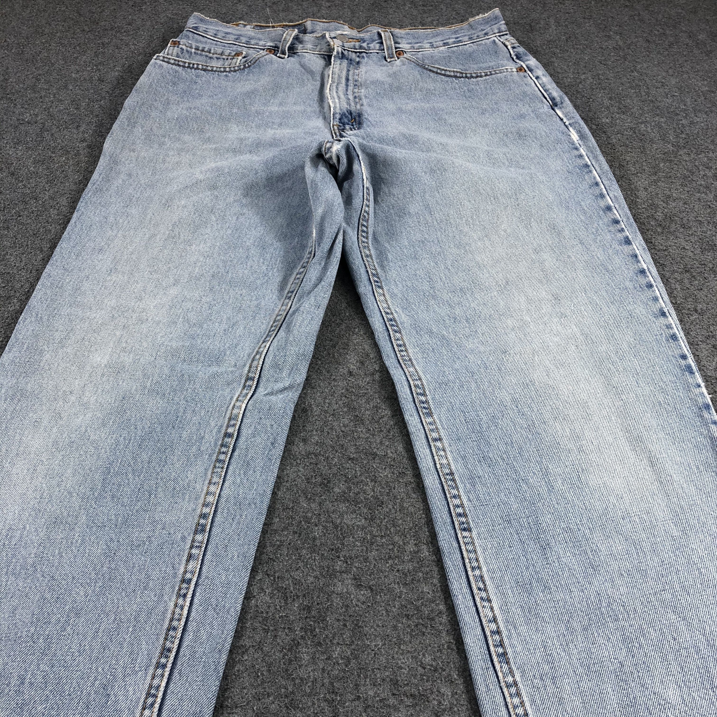 Levi's 90s Vintage Light Wash Levis 550 Jeans-JM1154 Size US 34 / EU 50 - 3 Thumbnail