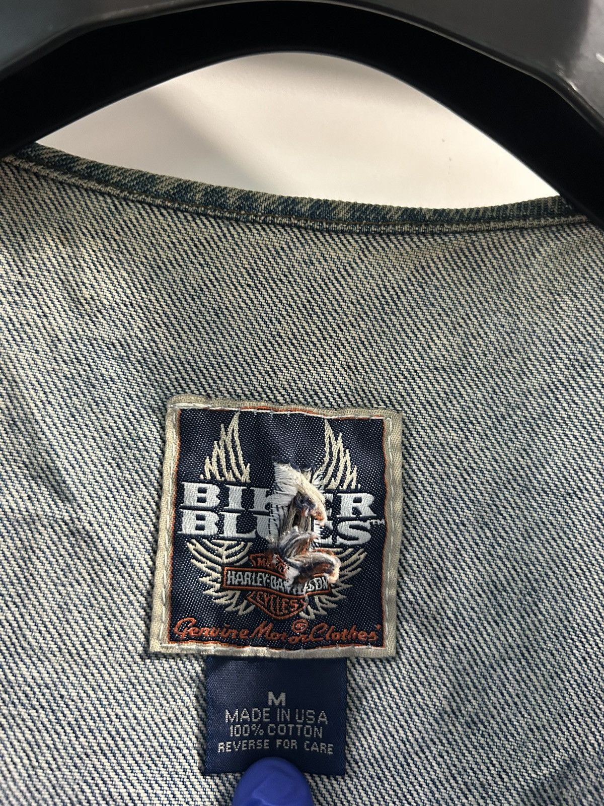 Harley Davidson Vintage Harley Davidson Denim Vest Size US L / EU 52-54 / 3 - 3 Thumbnail