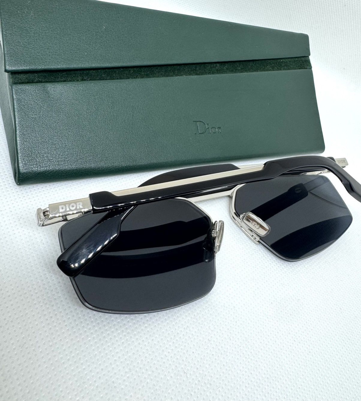 Dior Dior Psychodelic Sunglasses Black/Silver (84JIR) Size ONE SIZE - 8 Thumbnail