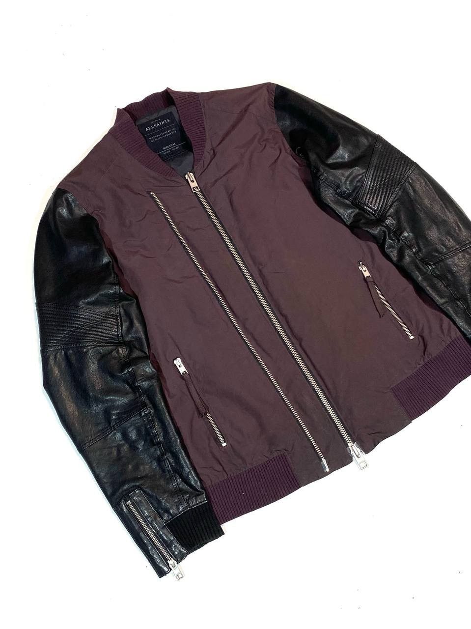 Allsaints Allsaints Men Bomber Leather Jacket Size US S / EU 44-46 / 1 - 5 Thumbnail