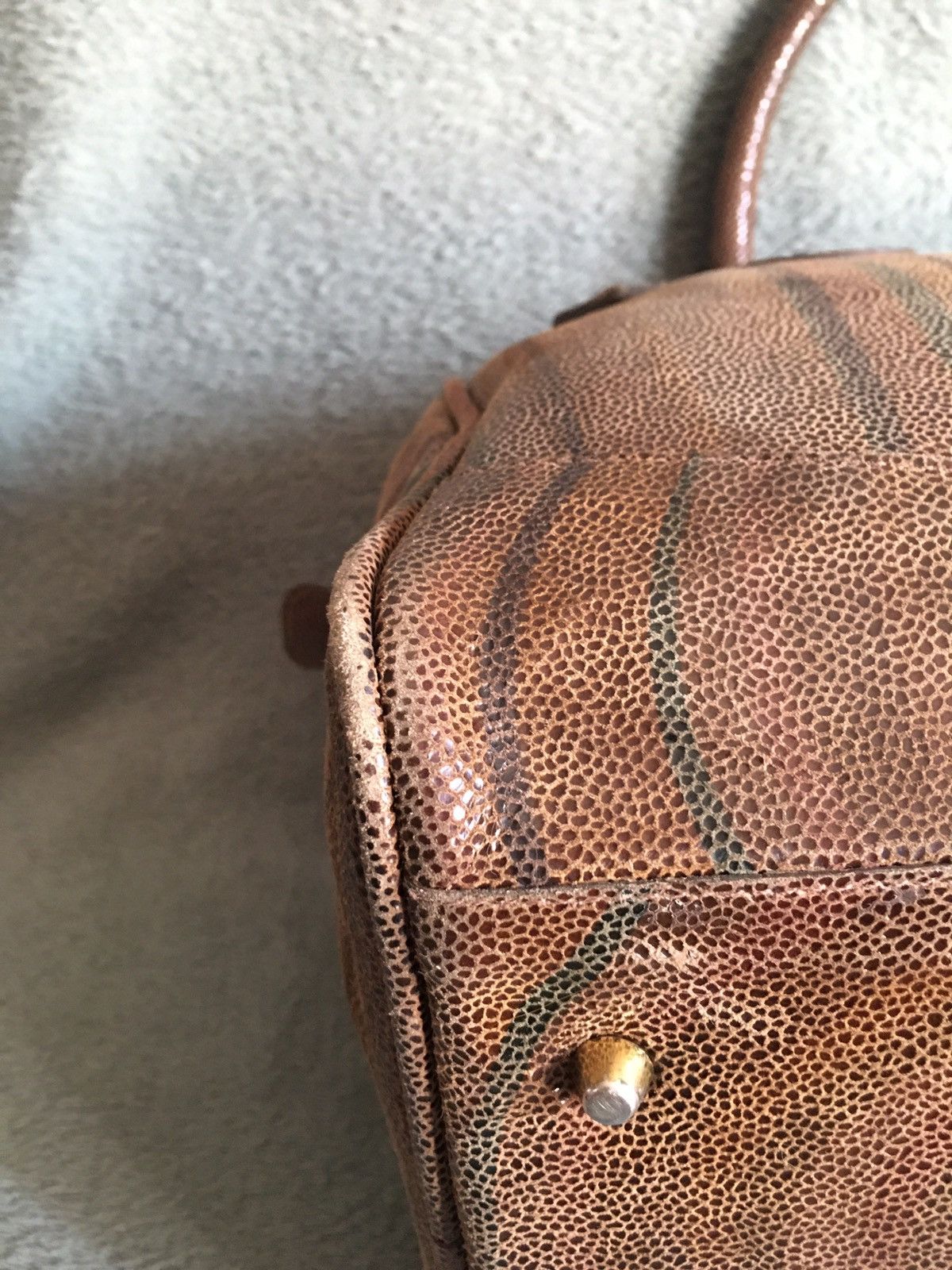 Paul Smith Paul Smith Swirl Design Leather Shoulder Tote Bag Size ONE SIZE - 12 Thumbnail