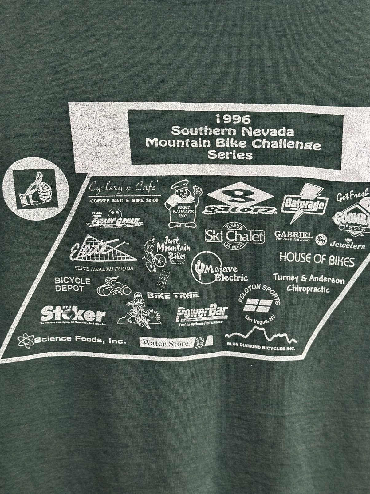 Fruit Of The Loom Vintage 96 Southern Nevada Mountain Bike Challenge Faded Tee Size US XL / EU 56 / 4 - 9 Thumbnail