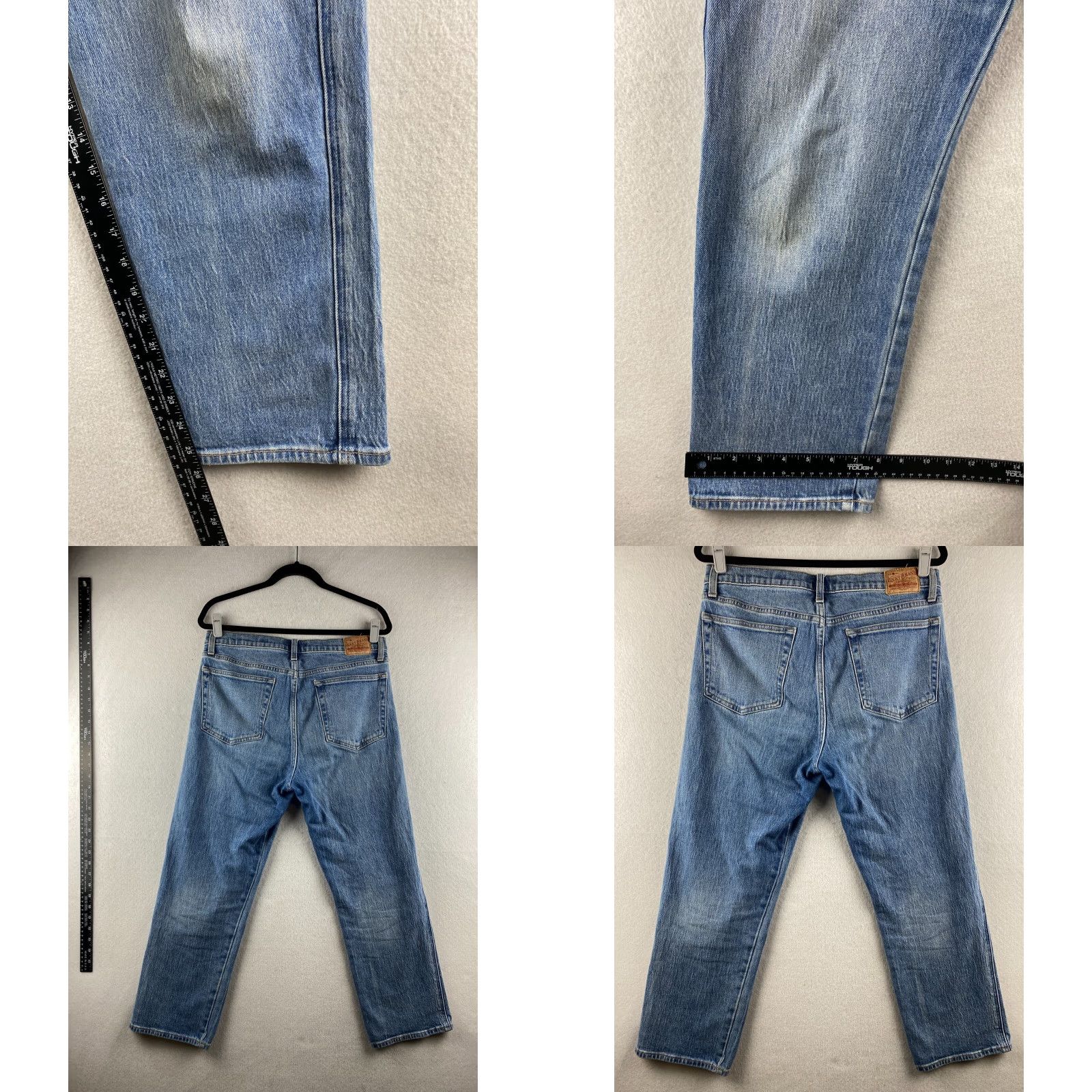 Lucky Brand Lucky Brand Jeans Womens 10 / 30 Blue Straight Crop Distressed Denim Size 24" / US 00 / IT 34 - 9 Thumbnail