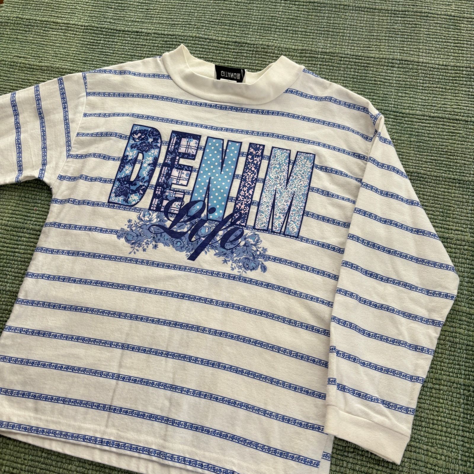 Vintage Vintage Gitano Striped Cotton Denim Life Long Sleeve Shirt Size L / US 10 / IT 46 - 8 Thumbnail