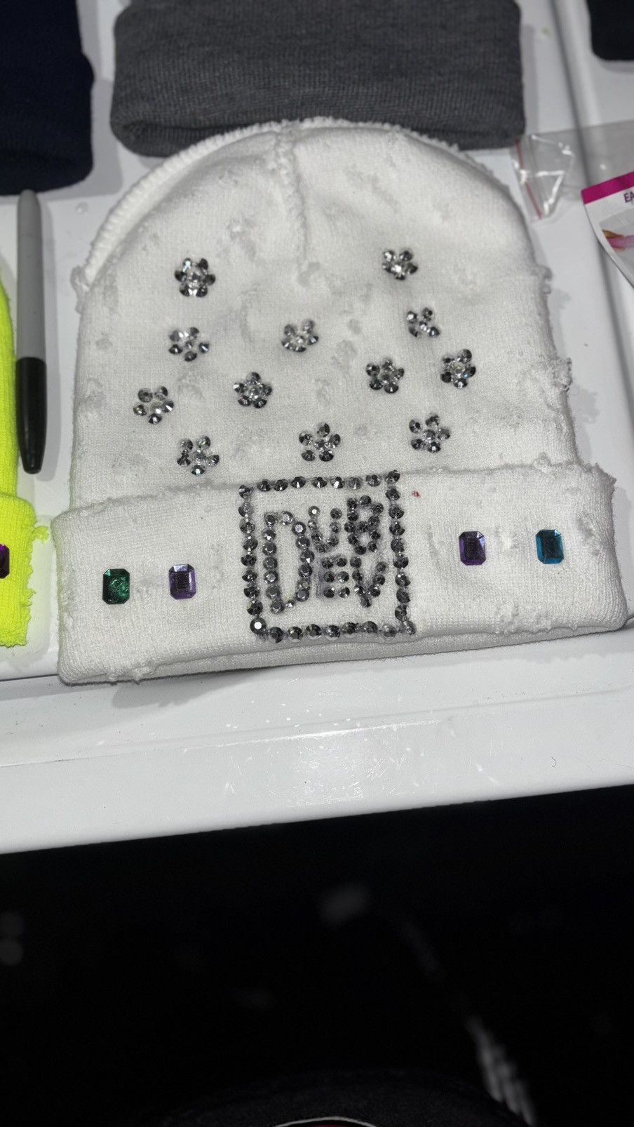 Other Rhinestone Beanies Size ONE SIZE - 7 Thumbnail