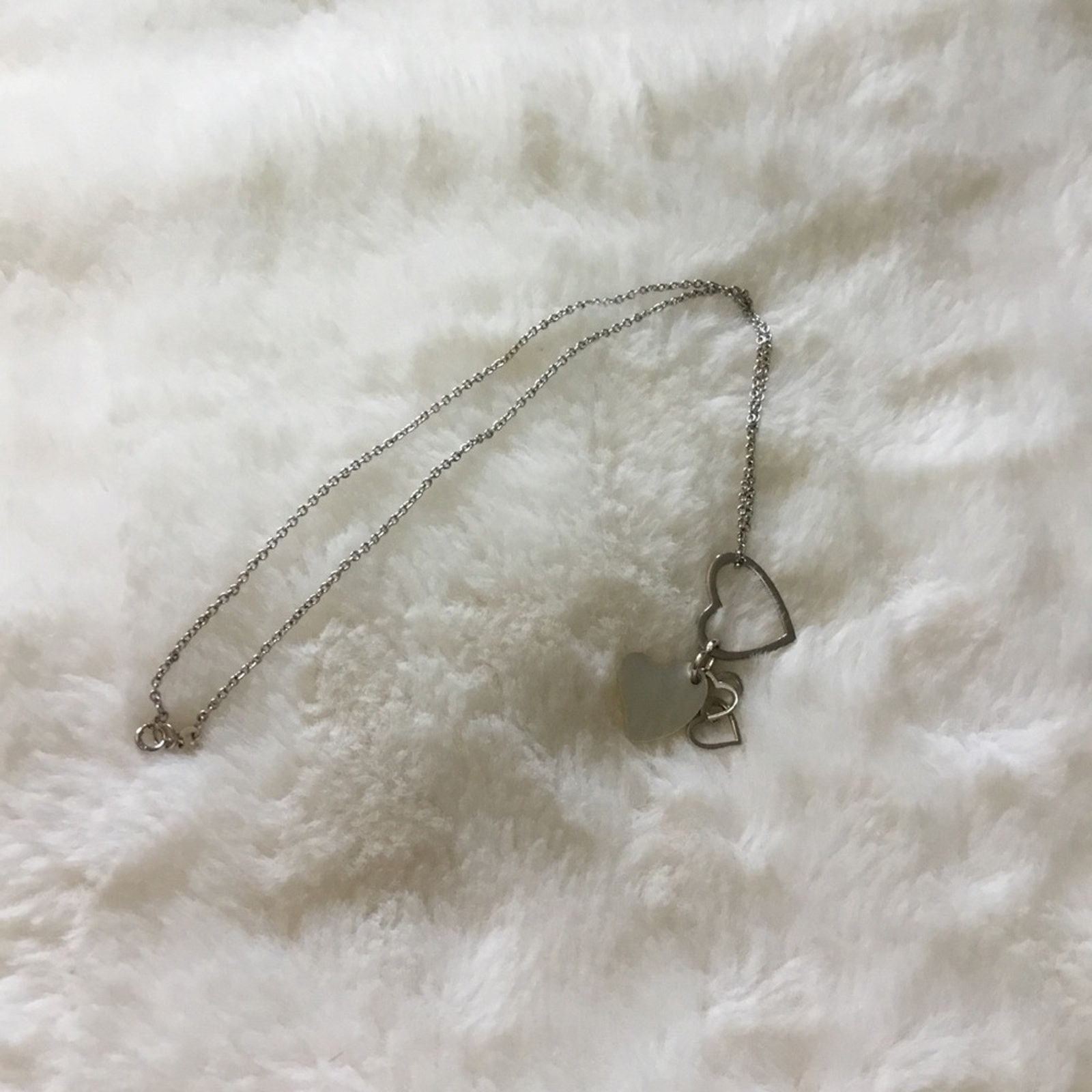 Other Sterling Silver Multi-Hearts Necklace Size ONE SIZE - 6 Thumbnail