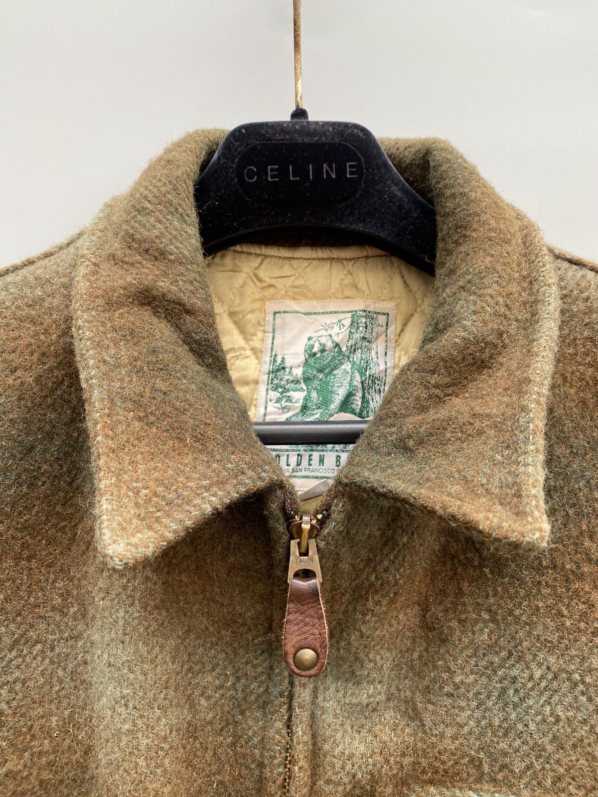 Golden Bear 1980s Melton Wool Tartan Jacket Size US L / EU 52-54 / 3 - 6 Thumbnail