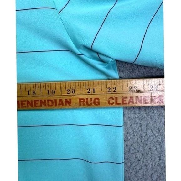 Under Armour Under Armour Polo Shirt Mens Large HeatGear Teal Wide Pinstripe Golf Rugby NEW Size US L / EU 52-54 / 3 - 7 Thumbnail