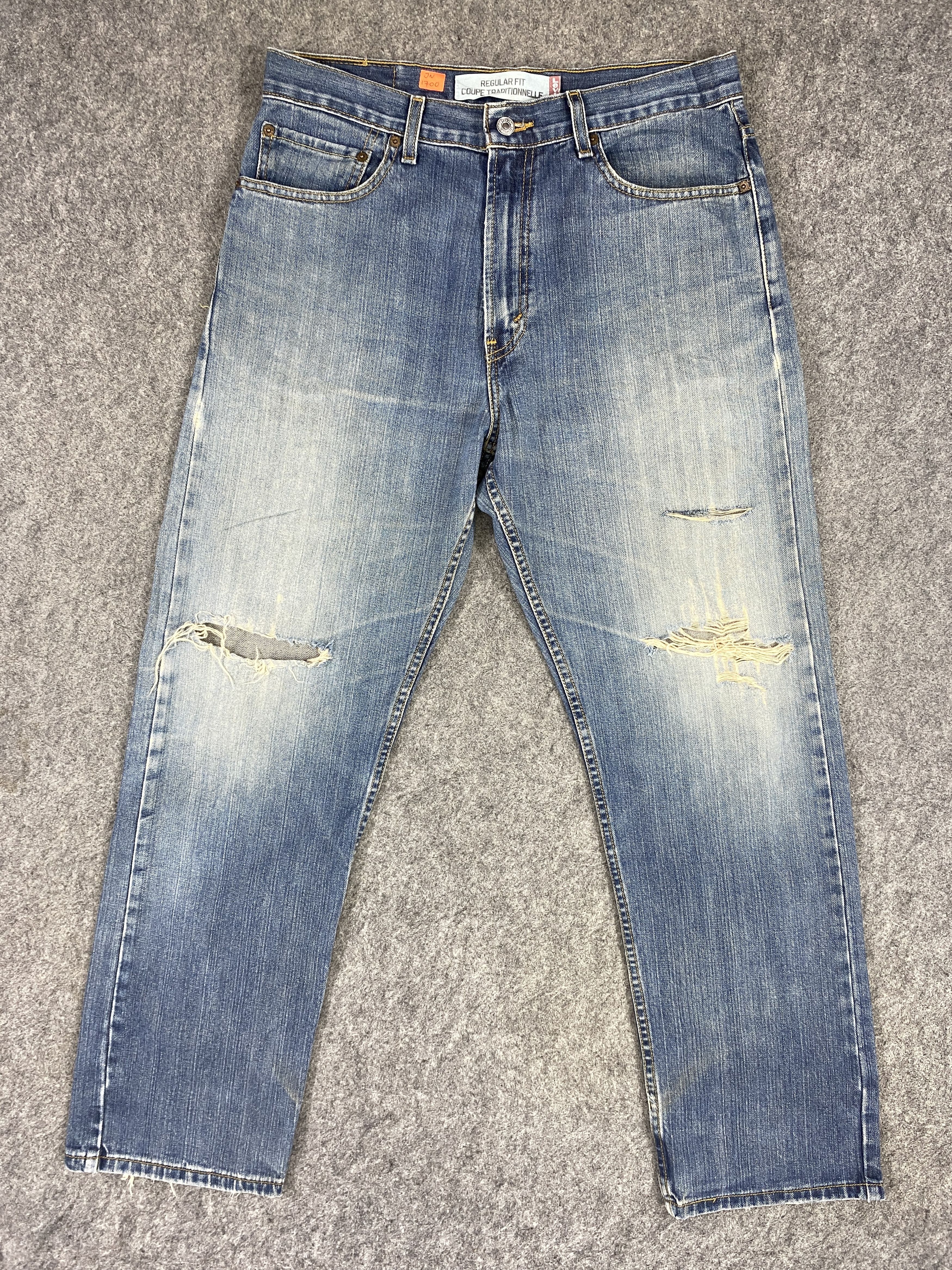 Levi's Distressed Blue Vintage Levi's 505 33x30 Denim -JN1700 Size US 33 - 1 Thumbnail