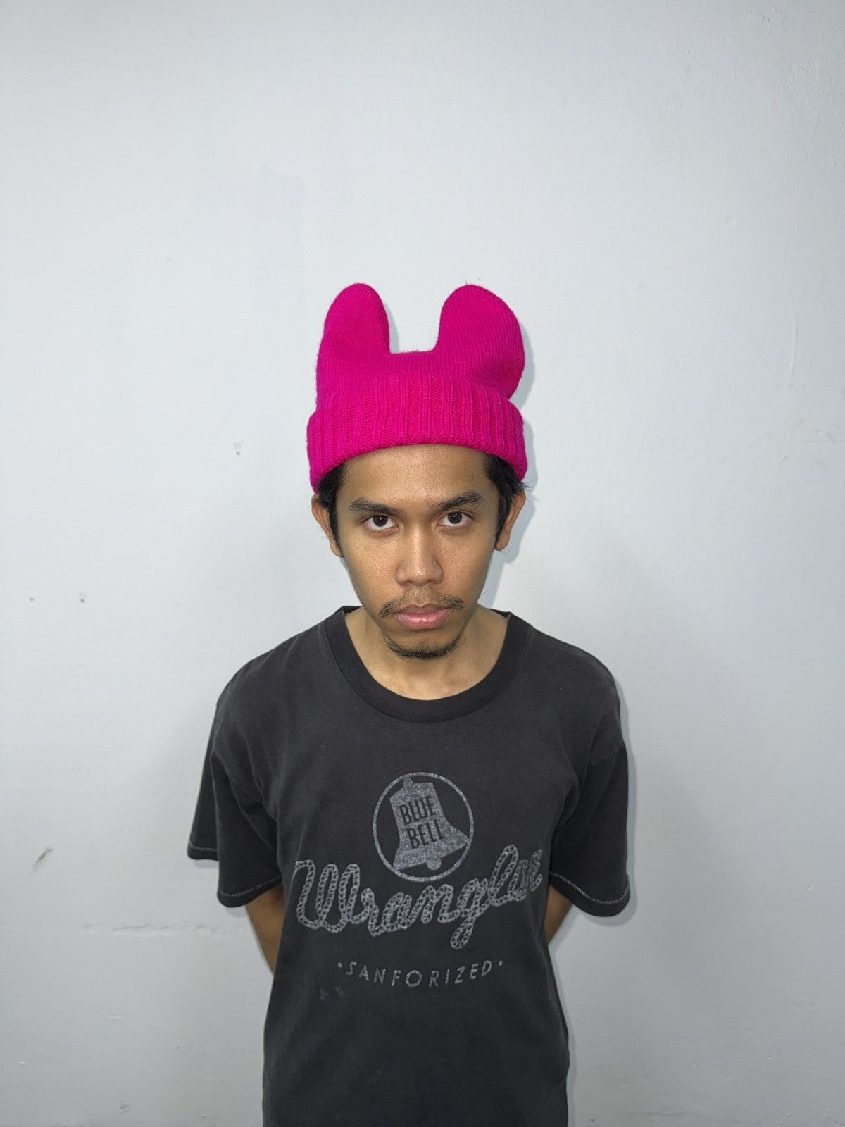Japanese Brand Unknown Bunny Ear Beanie inspired cdg Size ONE SIZE - 2 Thumbnail