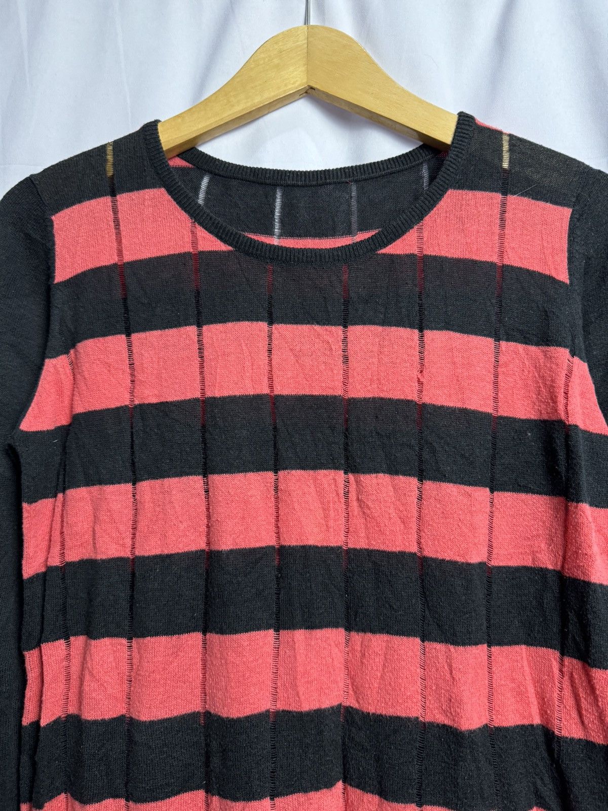 Hysteric Glamour × If Six Was Nine × Japanese Brand Distressed Stripe Knit Canifa Size US S / EU 44-46 / 1 - 3 Thumbnail