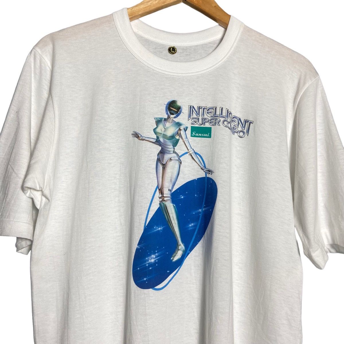 Club Sorayama × Vintage Vintage 90s Hajime Sorayama x Sansui Electric Robot T-Shirt Size US L / EU 52-54 / 3 - 2 Thumbnail