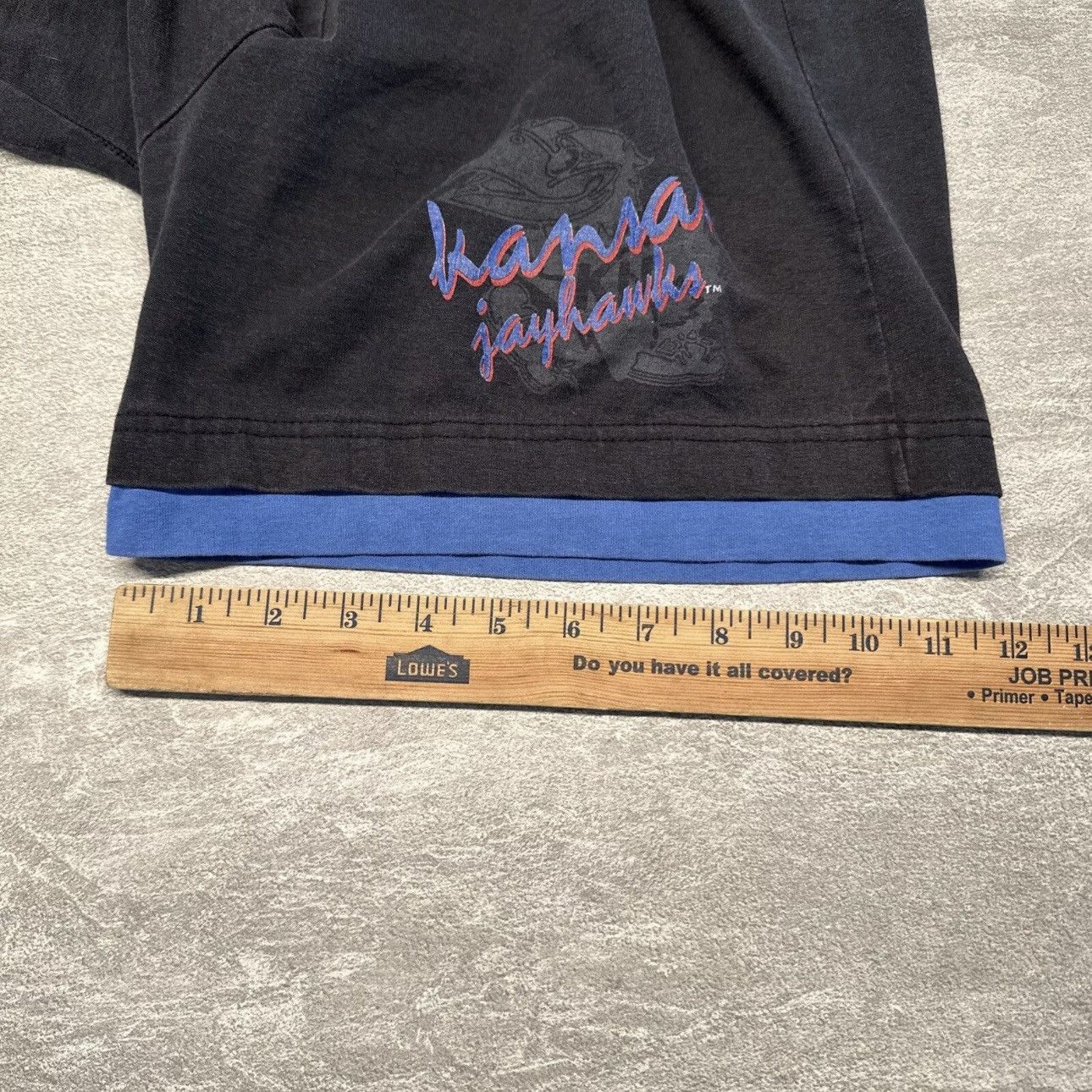 NBA × Vintage Vintage 90s Kansas Jayhawks Sweat Shorts Cotton Basketball Size US 34 / EU 50 - 10 Thumbnail