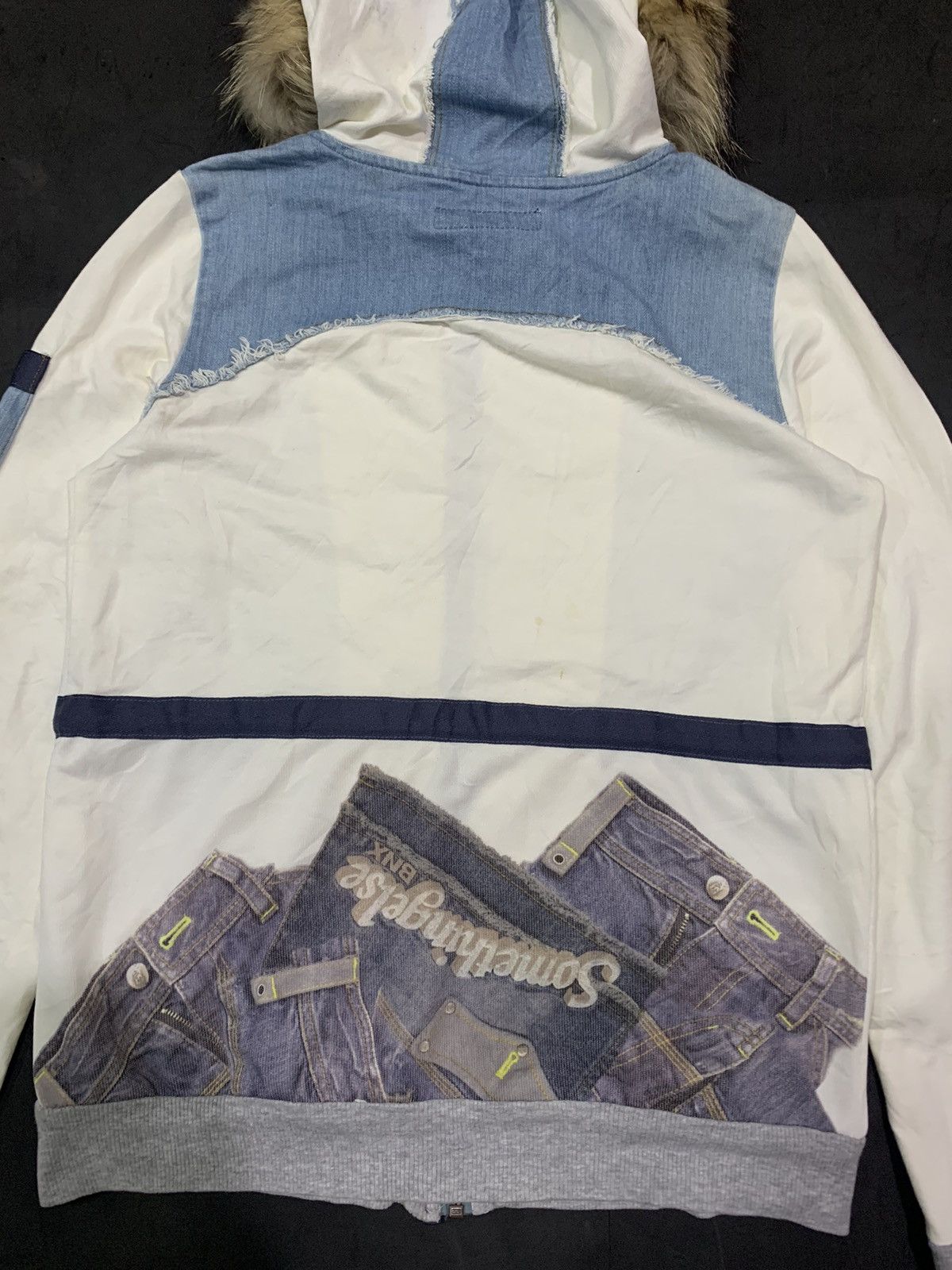 If Six Was Nine × Japanese Brand × Le Grande Bleu (L.G.B.) 💸OFFER💸 BNX-Fur Hoodie Printed Jeans lgb ifsixwasnine Size US M / EU 48-50 / 2 - 6 Thumbnail
