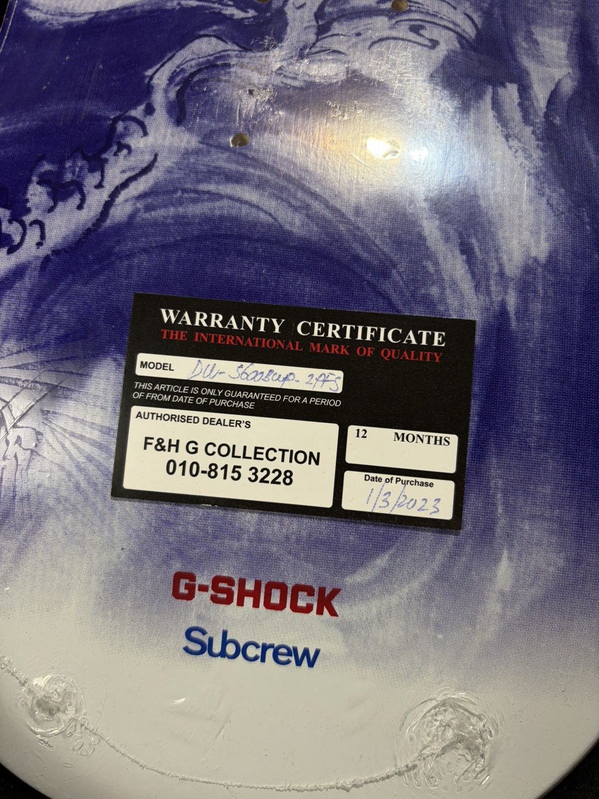 G Shock Subcrew X G Shock blue and white porcelain skateboard set Size ONE SIZE - 9 Thumbnail