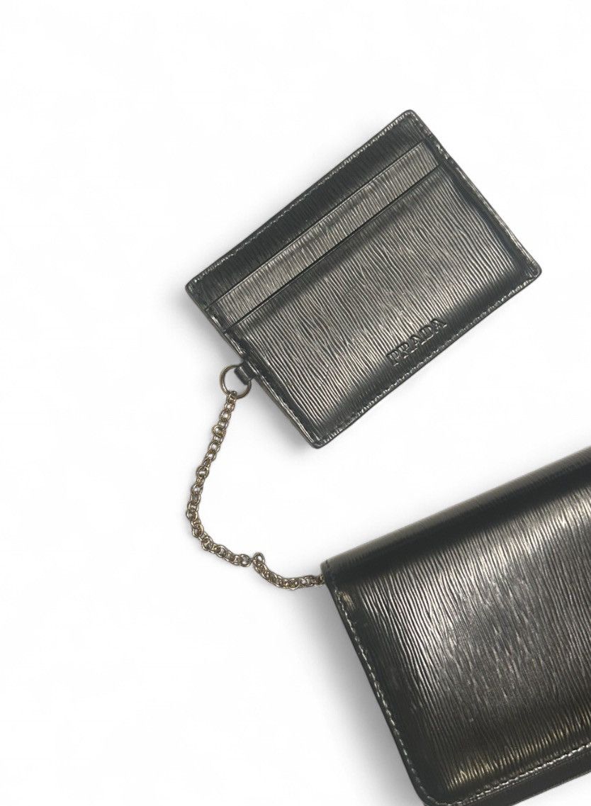 Prada Prada Large Black Saffiano Leather Wallet Size ONE SIZE - 6 Thumbnail