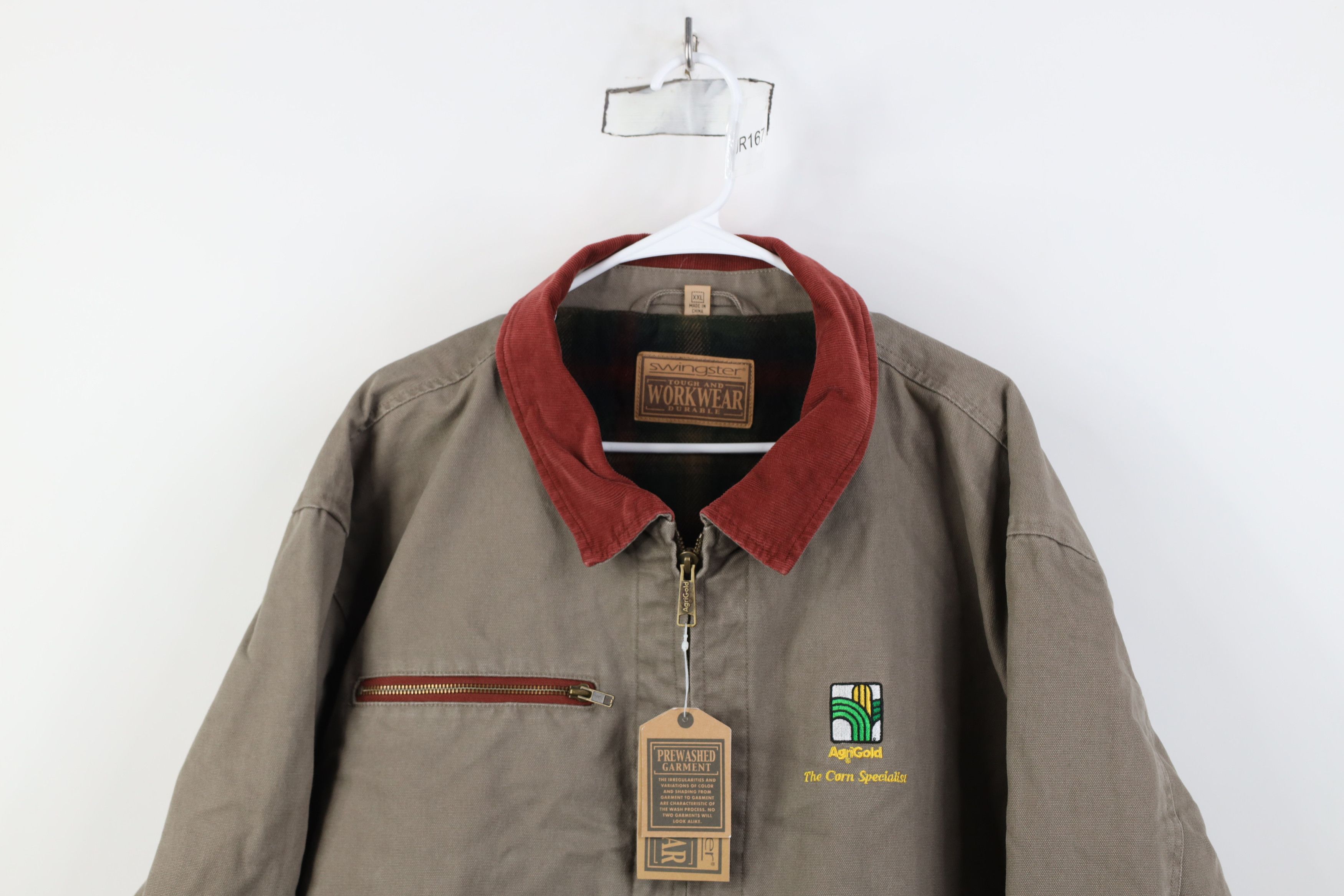 Vintage Deadstock Vintage 90s Corn Blanket Lined Canvas Chore Jacket Size US XXL / EU 58 / 5 - 2 Thumbnail