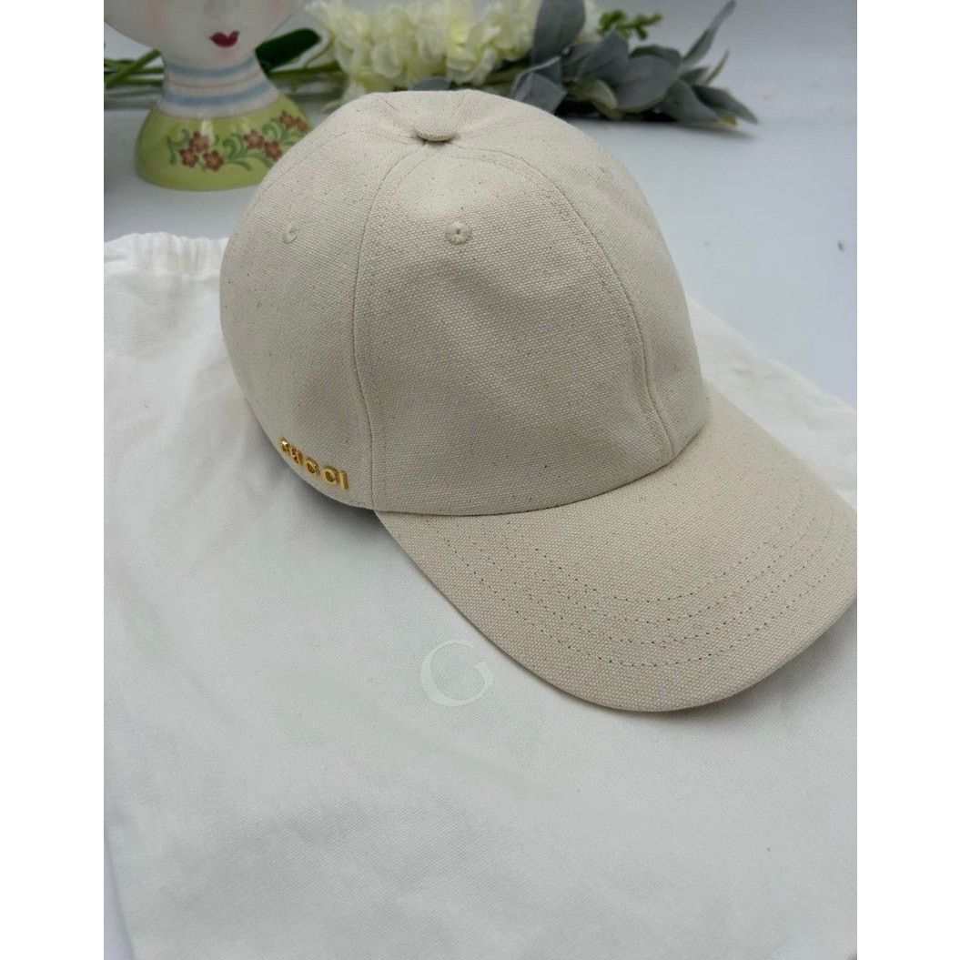 Gucci Unisex, Gucci, gold logo baseball cap size large Size ONE SIZE - 2 Thumbnail