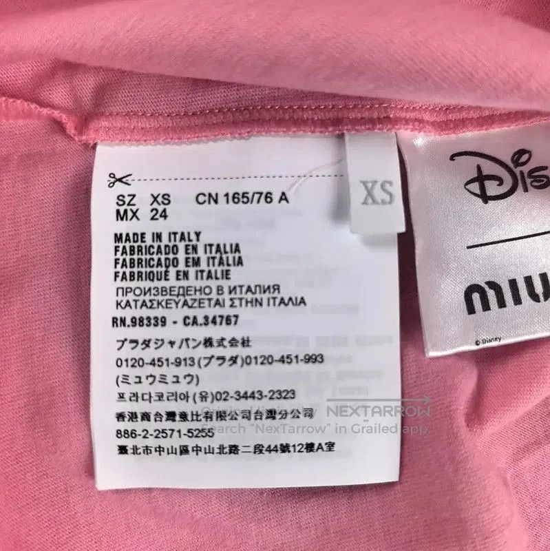 Miu Miu Miu Miu Pink Cotton Printed Short Sleeve T-Shirt . Size XS / US 0-2 / IT 36-38 - 5 Thumbnail