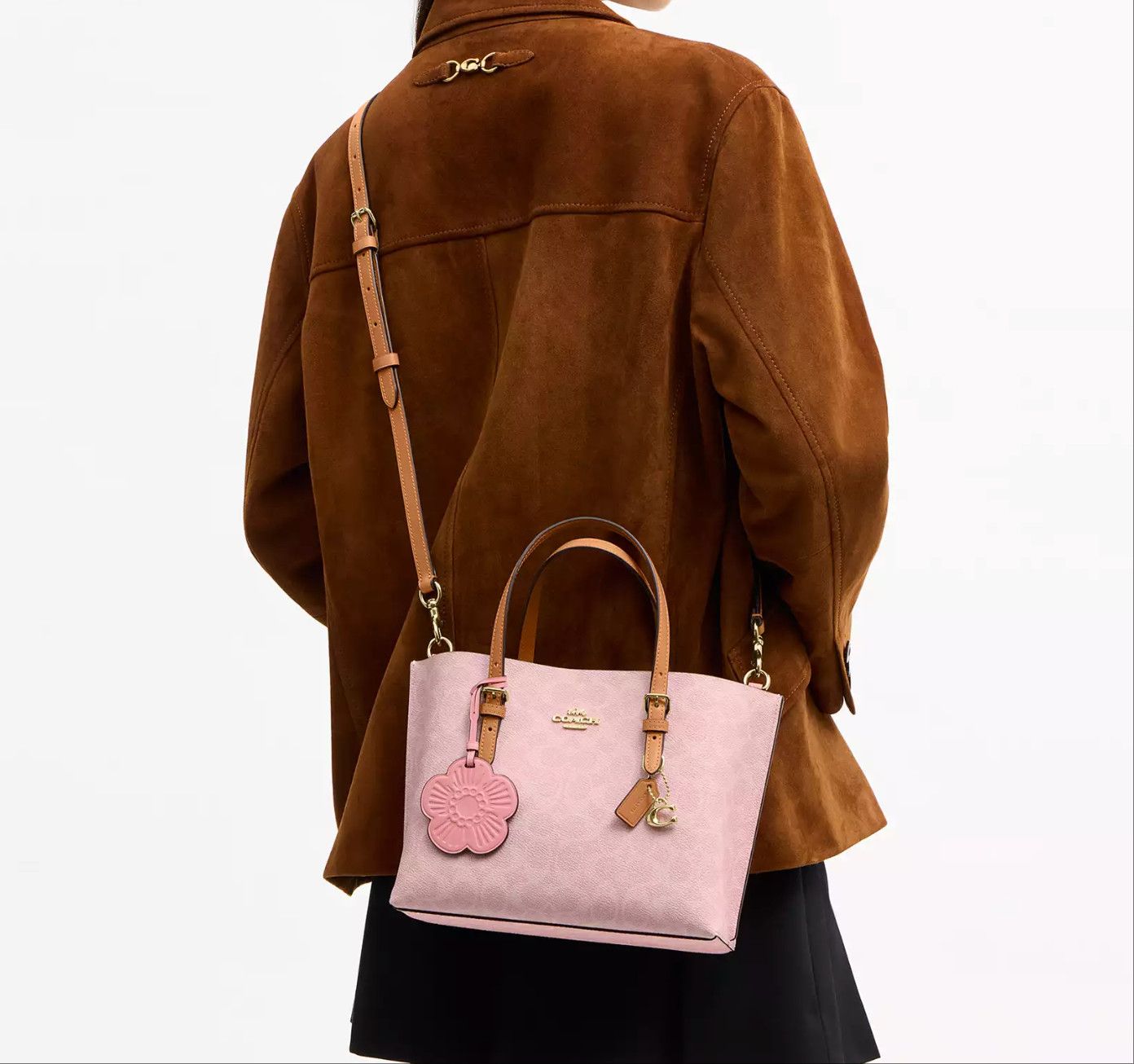 Coach Mollie Tote Bag 25 In Signature Canvas With Charms CER24 Size ONE SIZE - 14 Thumbnail