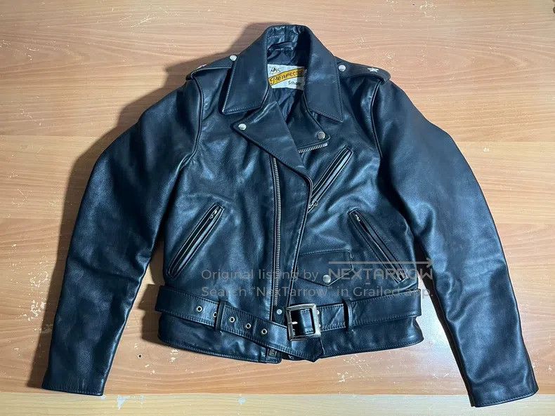 Schott Schott 613 cable-stayed locomotive leather coat Size US M / EU 48-50 / 2 - 2 Thumbnail