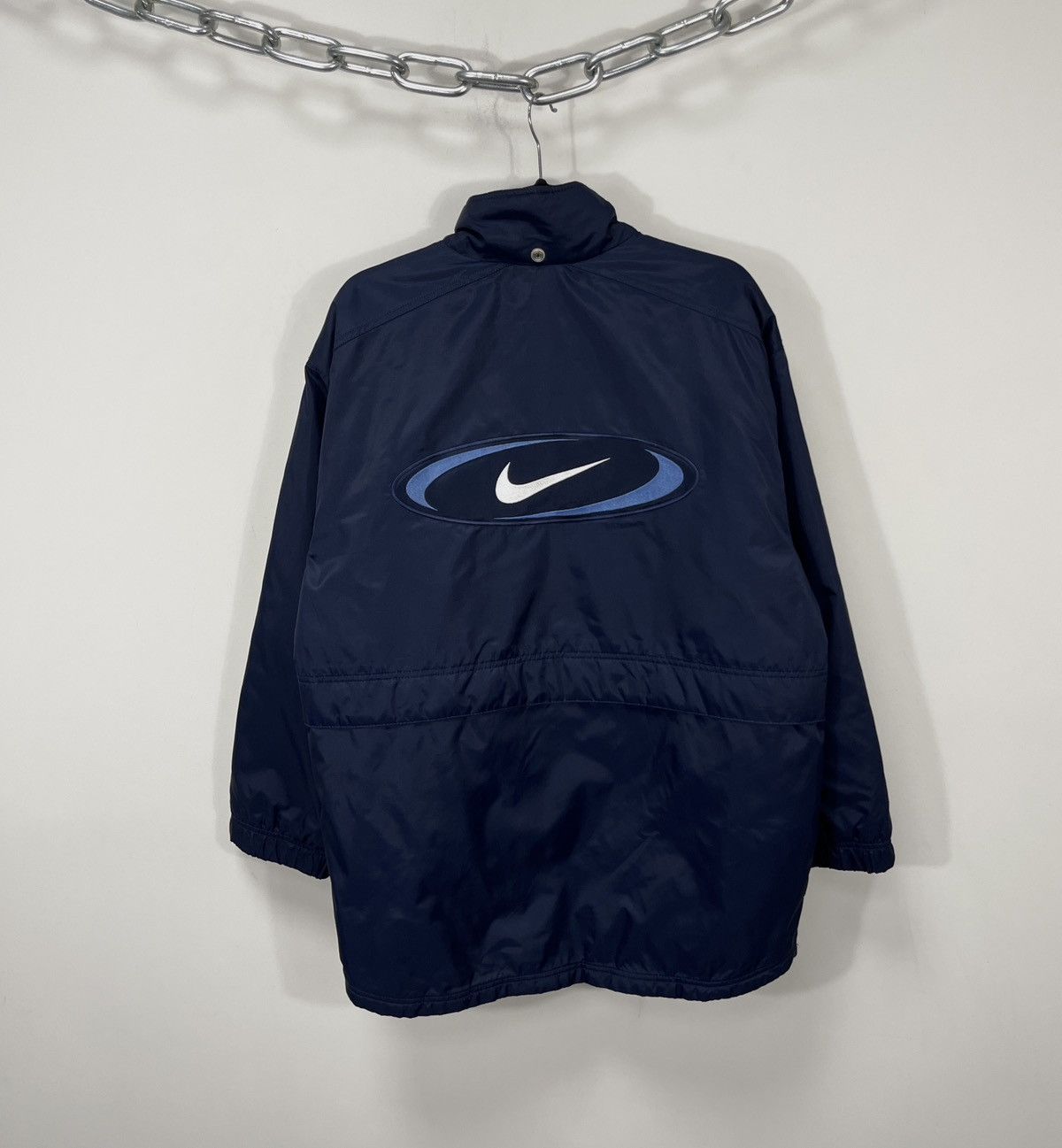 Nike Vintage Nike Big Swoosh Embroidered Logo Retro Hype Jacket Size US M / EU 48-50 / 2 - 1 Thumbnail