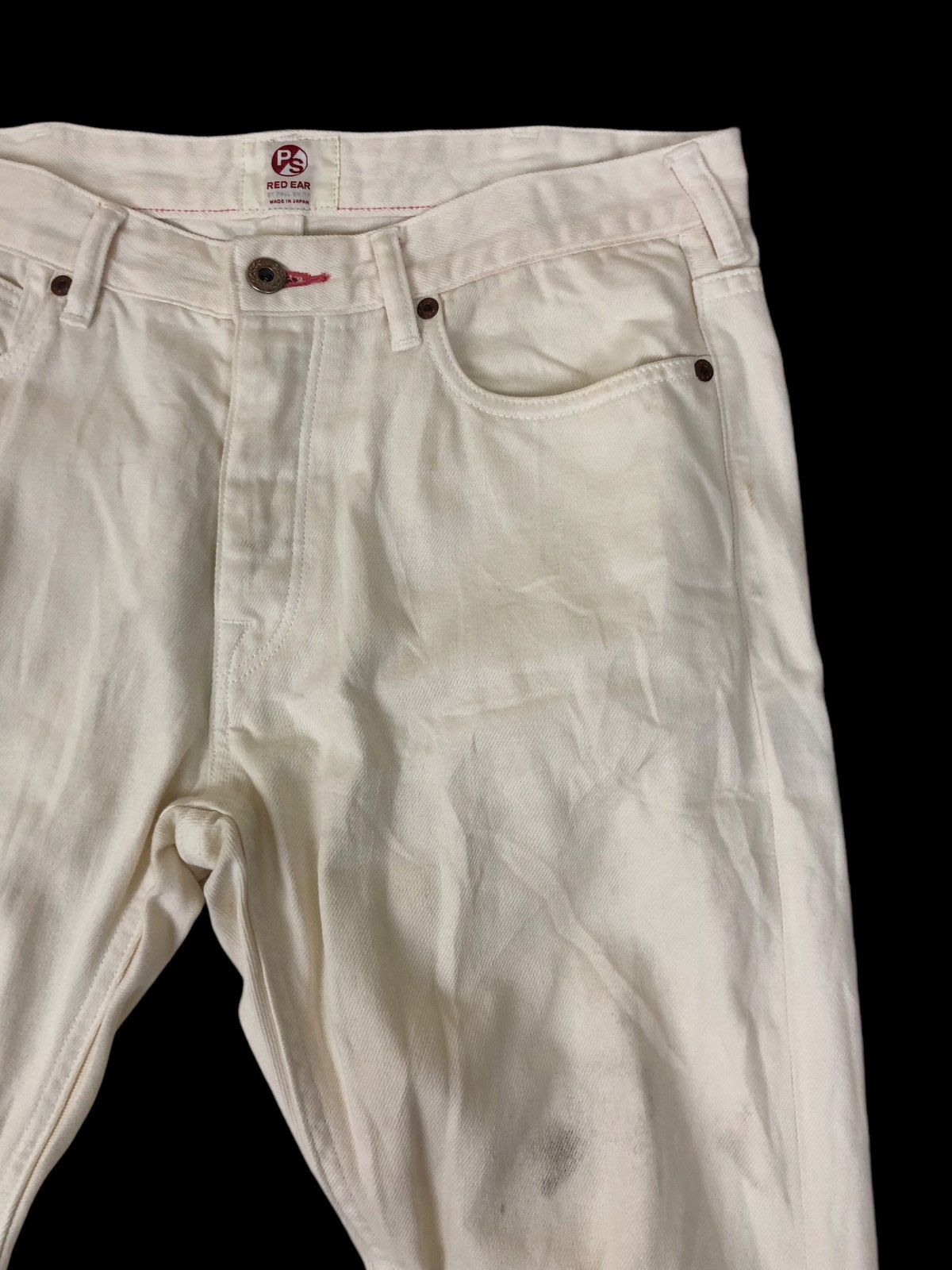 Japanese Brand × Paul Smith × Paul Smith Red Ear Paul Smith Red Ear White Button Denim Jeans Size US 33 - 6 Thumbnail