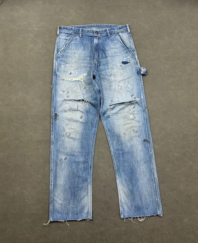 Saint Michael Saint Michael Denim Pants with Distressed Details Size US 32 / EU 48 - 1 Thumbnail