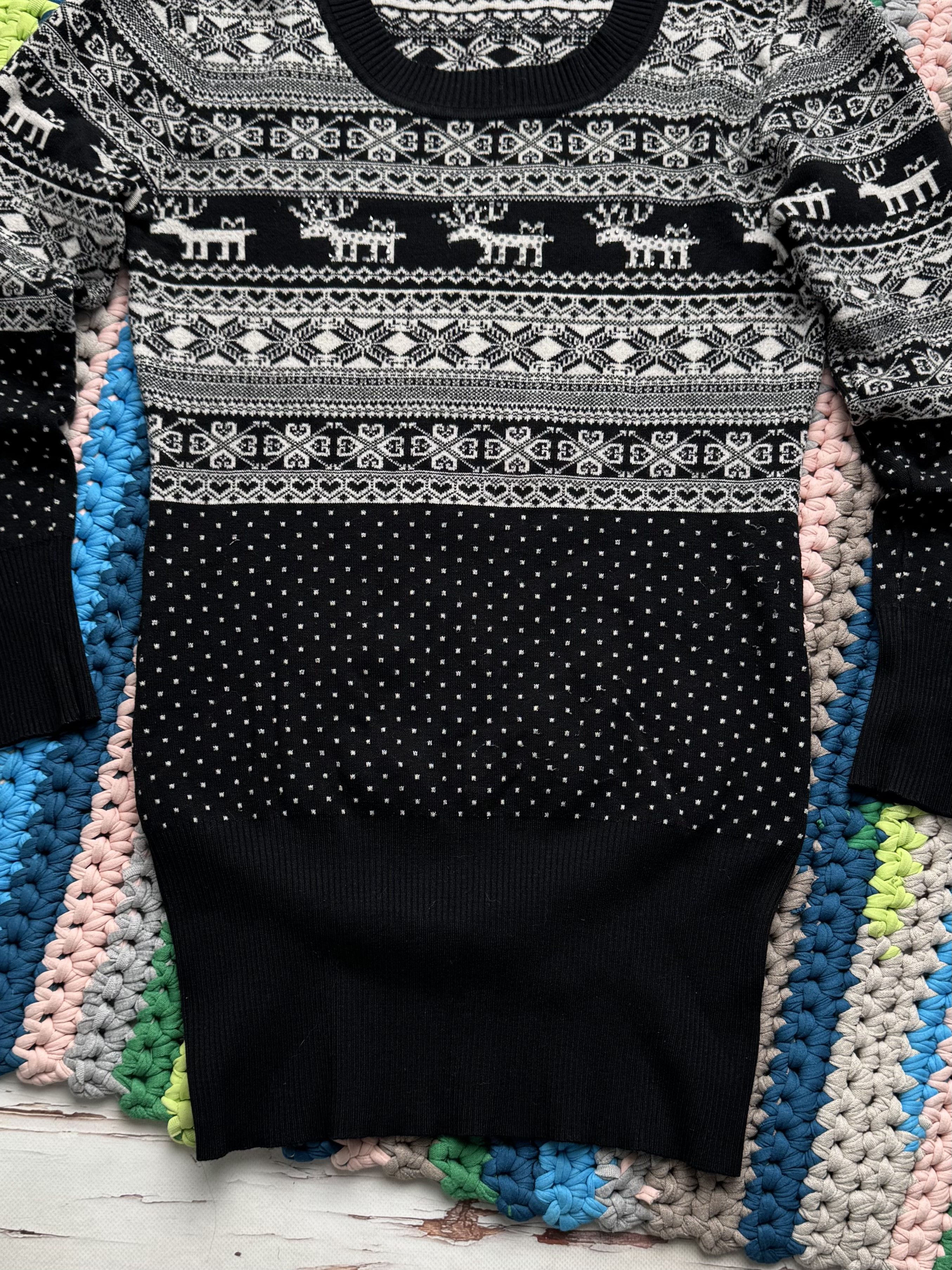 Dolce & Gabbana Vintage Dolce & Gabbana Sweater Dress Nordic Knit Mini Dress Size S / US 4 / IT 40 - 3 Thumbnail