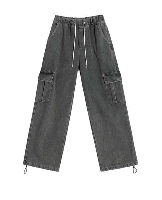 Japanese Brand × Jean Vintage washed distressed men's loose work jeans Size US 32 / EU 48 - 3 Thumbnail