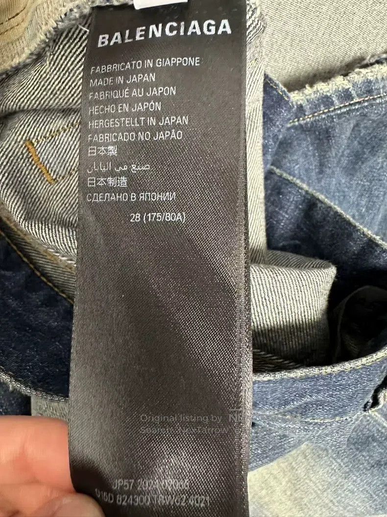 Balenciaga Balenciaga Washed Destroyed Denim Jeans Size US 28 / EU 44 - 7 Thumbnail