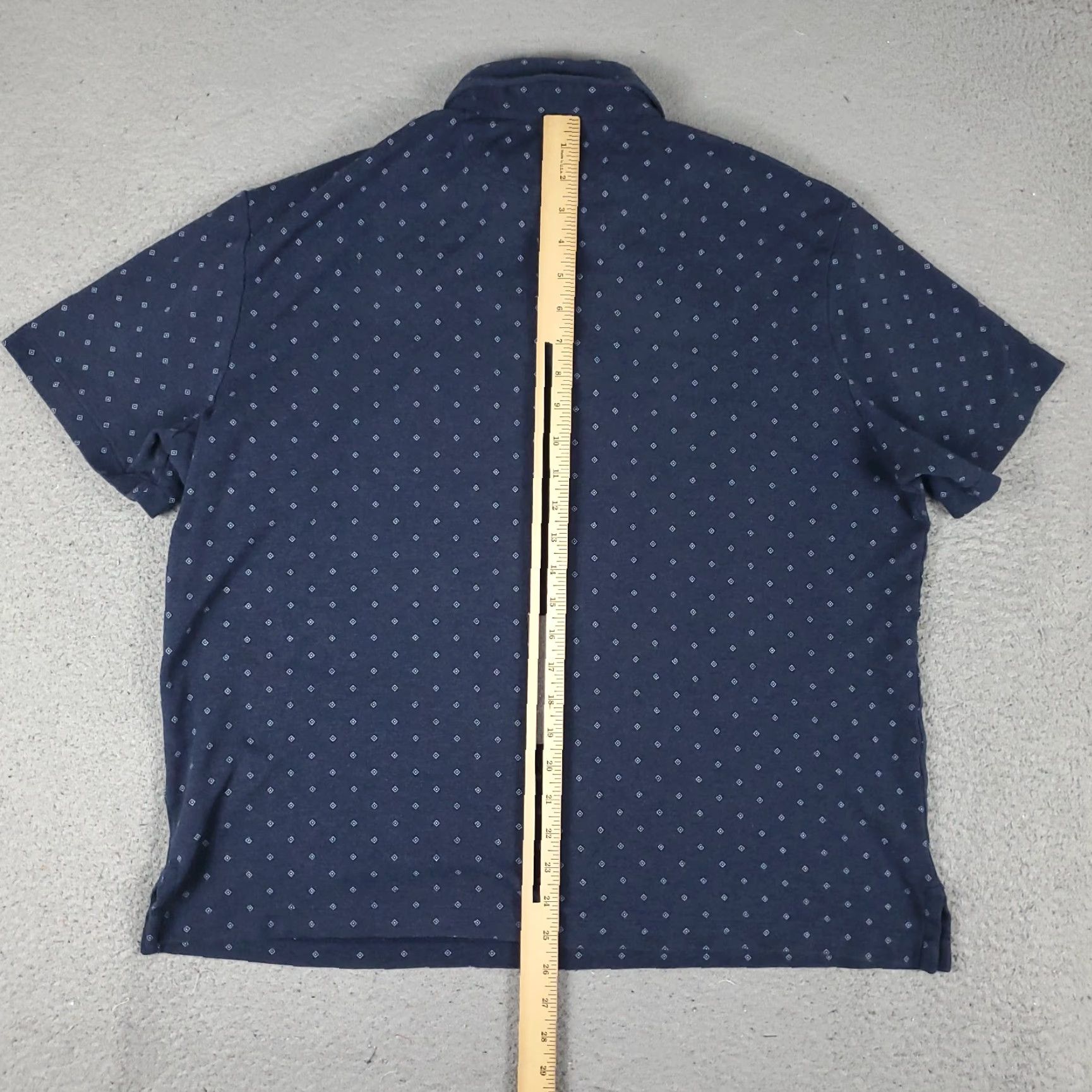 Ralph Lauren Ralph Lauren Polo Shirt Mens L Blue Geometric Pony Casual Short Sleeve Shirt Adult Large Blue Polo Mens Size US L / EU 52-54 / 3 - 5 Thumbnail