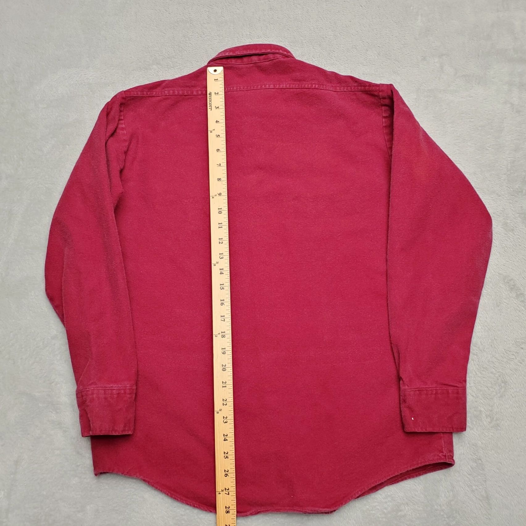 Vintage VINTAGE Winter Run Shirt Mens M Maroon Chamois Outdoor Flannel Cabin Casual Size US M / EU 48-50 / 2 - 7 Thumbnail