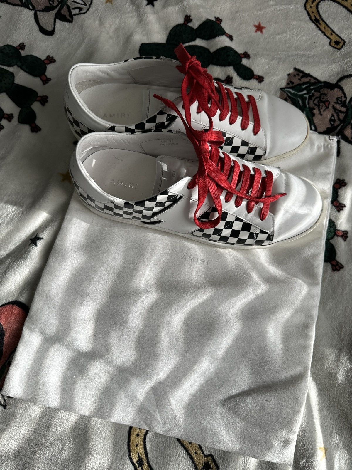 Amiri Checkered Viper Low Sneakers Size US 9 / EU 42 - 10 Thumbnail