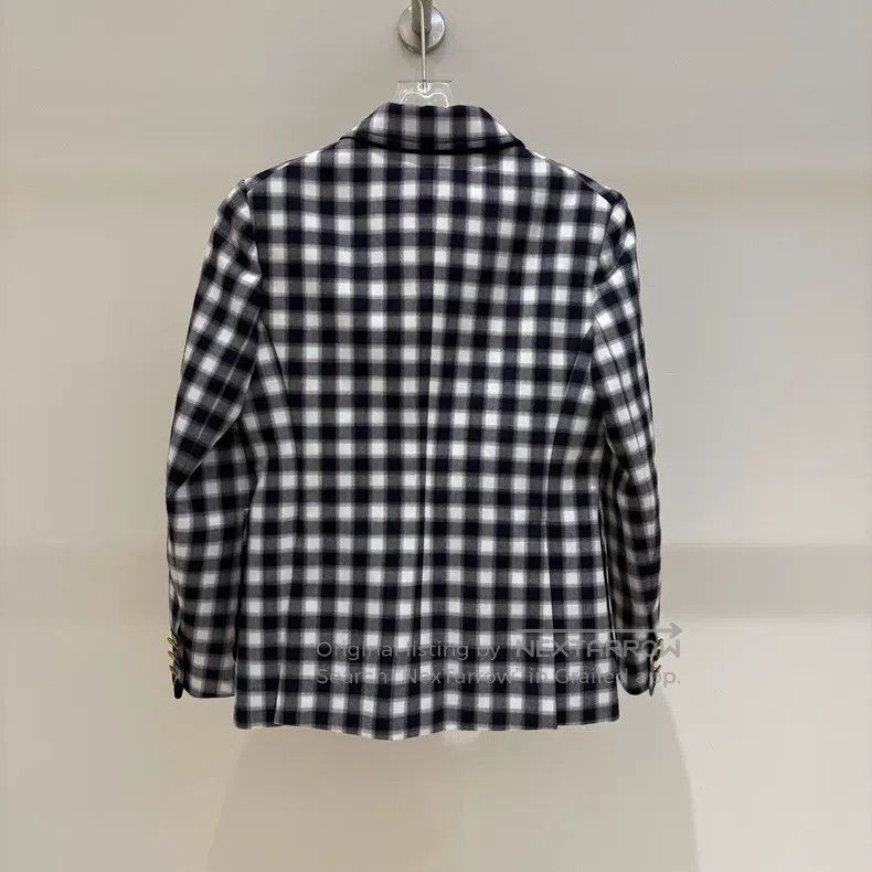 Louis Vuitton Louis Vuitton SS23 Plaid Logo Print Single-Breasted Blazer Size XS / US 0-2 / IT 36-38 - 2 Thumbnail